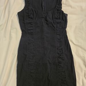 XOXO Black Ruffled Mini Dress